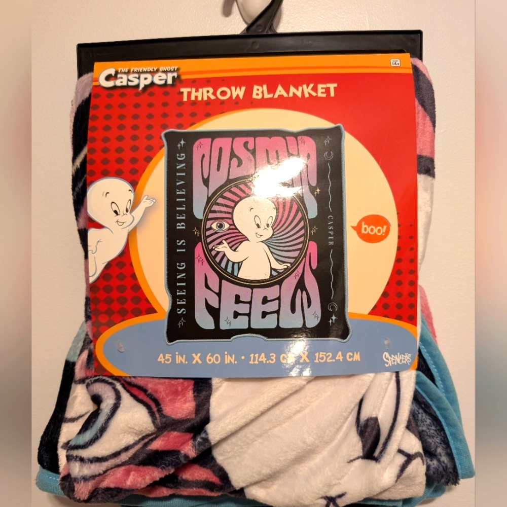 Casper the Friendly Ghost Throw Blanker Size 45IN × 60IN Brand New with tag